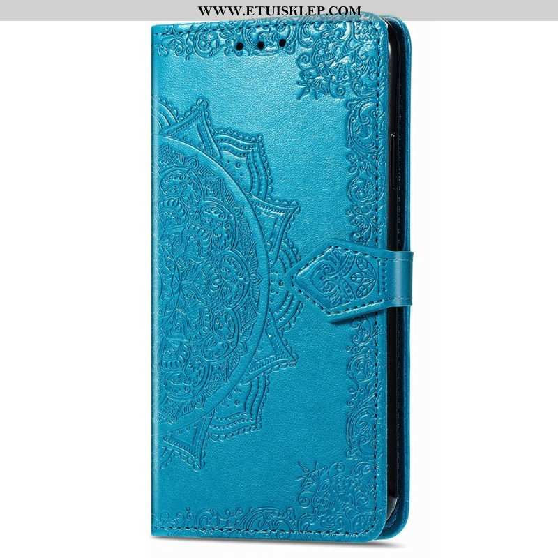 Etui Folio do iPhone 15 Pro Max z Łańcuch Barokowa Mandala Z Paskiem